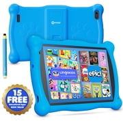 Contixo 7-Inch Kids Tablets, Educational Android Tablet with Stylus and Kickstand Case, 32GB, Ages 3-12, Blue