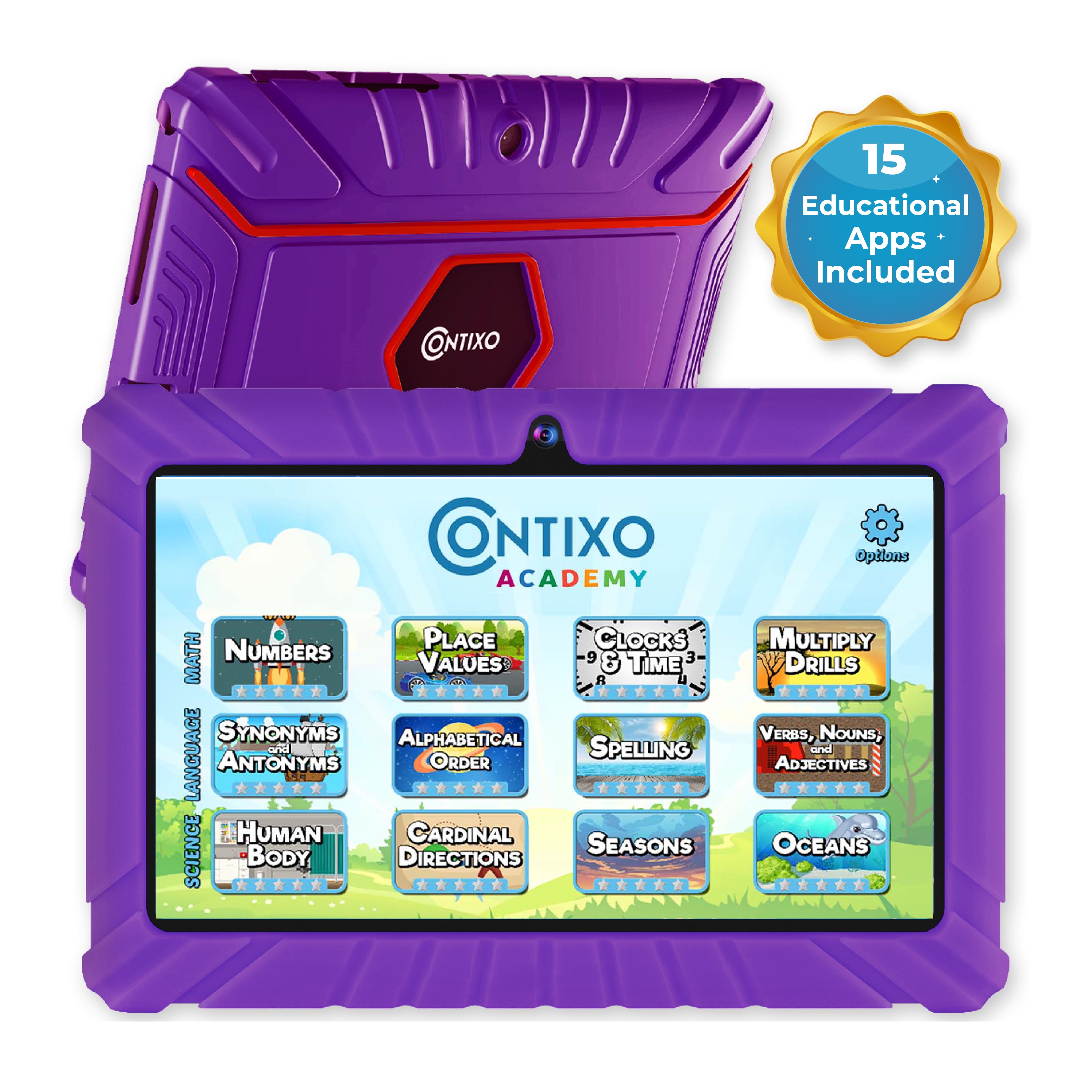 2023 ME K10 Google Kids Space 10" 32GB Kids Tablet, Silicone Bumper ...