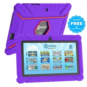 Contixo V8 Kids Tablets, Educational Tablets for Kids with Learning Apps and Kid-Proof Tablet Case, 7”, Purple