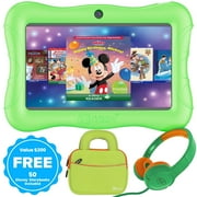 Contixo 7" Kids Tablet Bundle, 50 FREE Disney eBooks, Learning Android Tablet for kids 3-12, 32GB, Parental Controls, Kid-Proof Case with Kickstand, Includes Headphones, Carrying Case - Purple