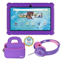 Contixo 7 inch Kids Learning Tablet Bundle - 32GB Storage, with Dual Cameras, Parental Control, Kids Headphone & Tablet Bag - Purple, TC-V82-KB-TB1-PUR