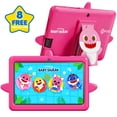 thumbnail image 1 of Contixo Baby Shark Kids Tablet, 7 inch 32GB, Parental Controls, Ages 3-12, Pink, 1 of 8