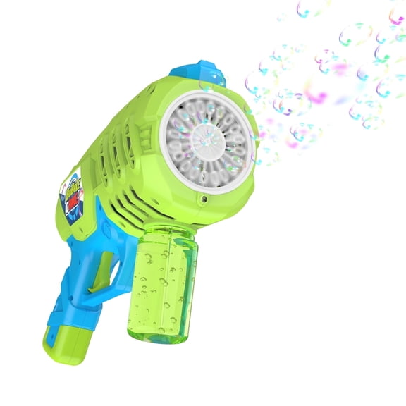 Contixo Bubble Blaster Blaster for Kids, Leak-Proof Bubble Machine with Concentrated Bubble Solution, Green