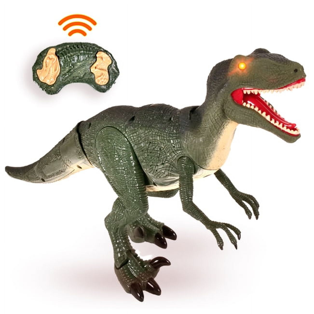 Contixo RC T-Rex Robot Dinosaur Toy, Walking Velociraptor