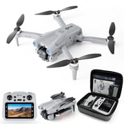 Contixo F21 Pro Mini Aerial Drones for Adults with Dual Camera & 4.3  Screen Remote, 30-Minute Flight Time, Gray