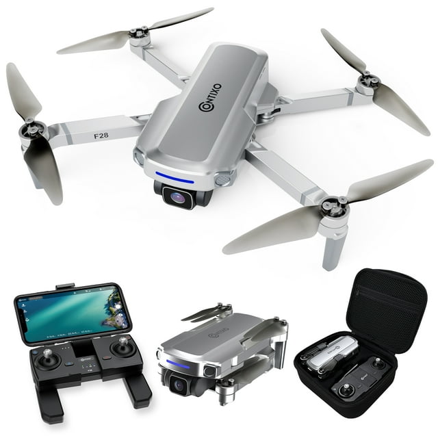 Contixo F28 Foldable GPS Drone with 2K FHD Camera, GPS Control, Selfie Mode