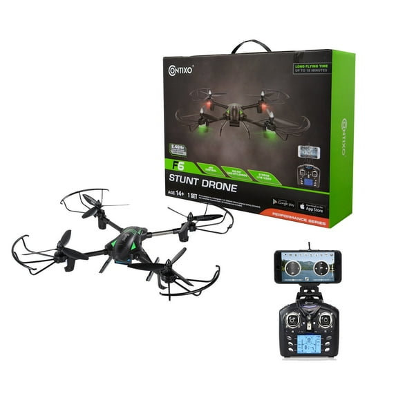 Contixo F6 RC Quadcopter Racing Drone 2.4Ghz 720P Rotating HD Video Camera Live FPV Headless Mode