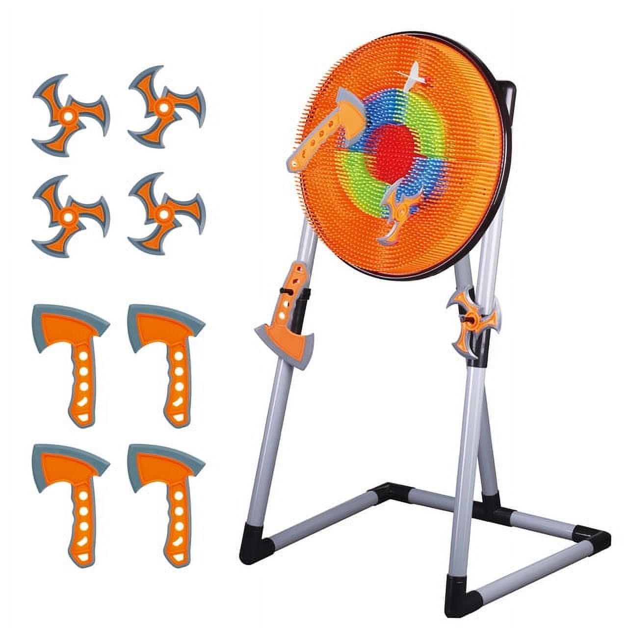 Contixo Foam Axe Throwing & Dart Board Set, Ages 6 & Up, 2-in-1 Kids Toys, Backyard Game, Indoor & Outdoor Party Games