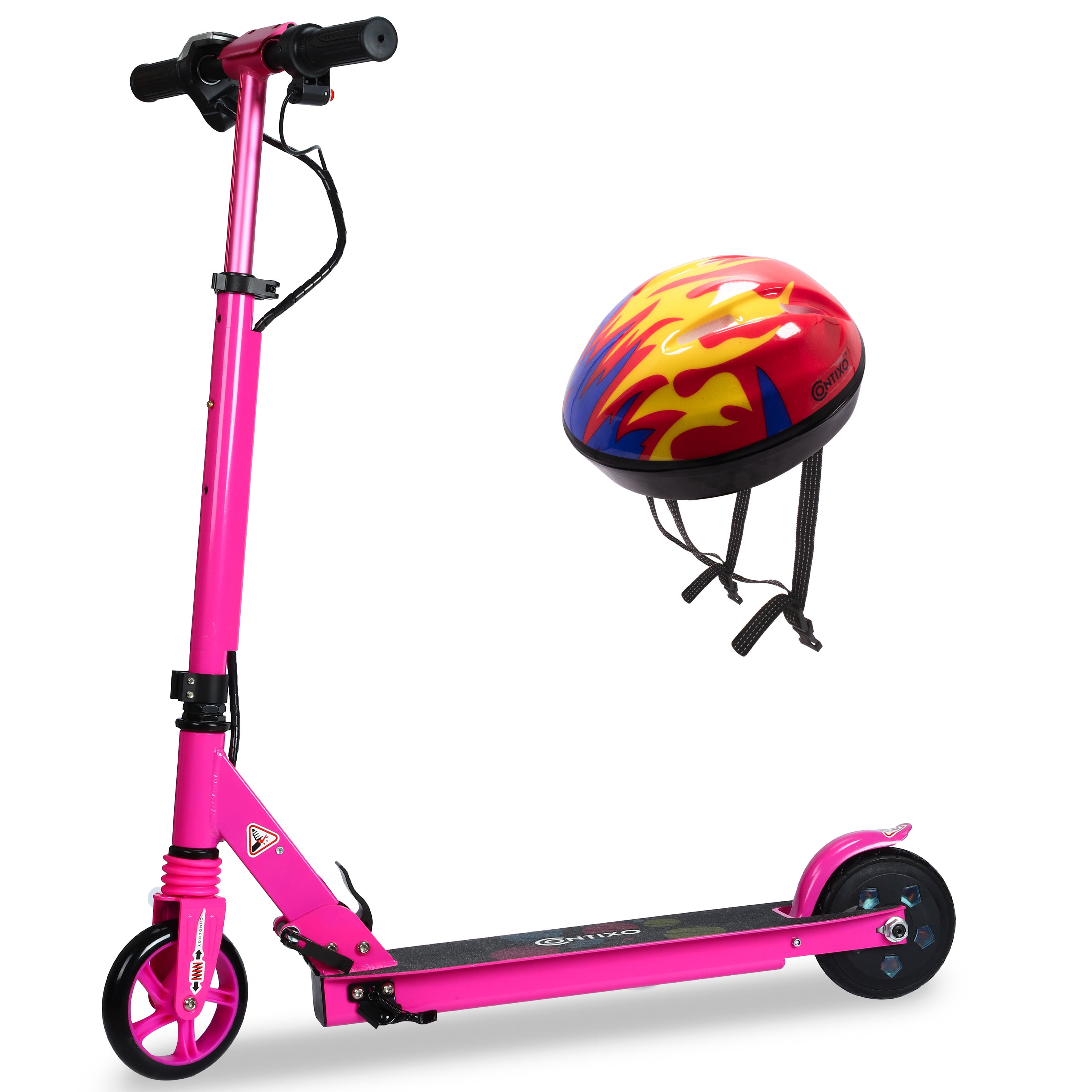 Contixo Foldable Electric Scooter Hub Motorized 180W, up to 10 MPH and 30min Ride Time