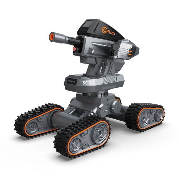 Contixo All-Terrain RC Car Tank, Remote Control Cars with LED Lights and 2.4GHz Remote Control, Gray