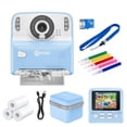 thumbnail image 1 of Contixo Instant Print Kids Camera, 26MP, 1080p, Games, MP3, 32GB Card, 3 Paper Rolls, Ages 3-12 - Blue, 1 of 9