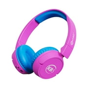 Contixo On-Ear Kids Wireless Headphones, Built-In Mic, Foldable, Adjustable Headband, iPhone, iPad, Android & Gaming Devices - Pink/Blue
