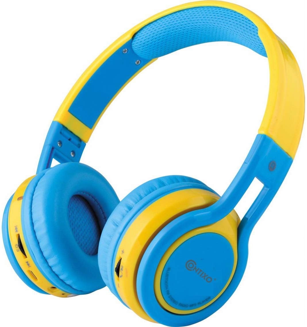 Contixo Kids Bluetooth Headphones, Wireless & Wired, Built