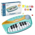 thumbnail image 1 of Contixo Keyboard Piano for Kids, Interactive Piano Toy with Light-Up Keys and 5 Built-In Melodies, Blue, 1 of 8