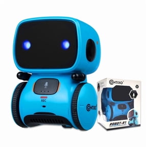 Contixo Robot Toys for Kids, Talking Dancing Interactive Smart Robot Toy Ages 3-8, Kids Robot R1 Mini, Blue