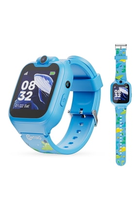 Kids Smart Watch with 1.54” HD Touch Screen, Kids Watch with 16 Educational Games and Rotating Camera, Blue