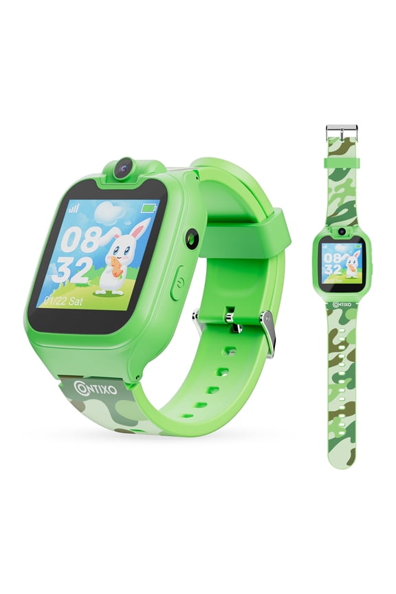 Kids Smart Watch, 16 Educational Games, Camera, Music, Video Recorder, Toys for Kids Ages 3-12, Green