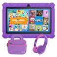 thumbnail image 1 of Contixo Kids Tablets Bundle, 7-Inch Android Tablet with Headphones and Sleeve Case, 32GB, Purple, 1 of 9