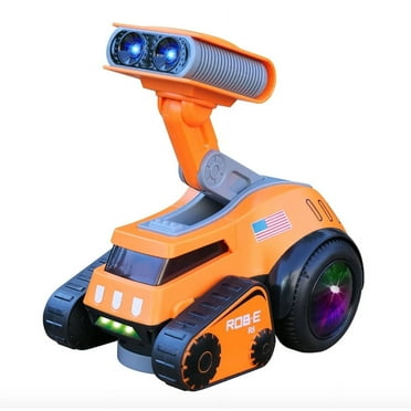 Contixo Moon Rocket Rob-E Electronic Robot Toy for Kids - Dances, Plays Music, Light-Up Eyes