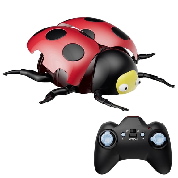 Contixo RC7 Ladybug Wall Climbing Remote Control Car for Kids, 2.4GHz RC Stunt Car Crawls on Walls, Glass & Ceilings, 360 Spins, LED Lights, Rechargeable Flying Bug Toy for Boys & Girls Ages 8+