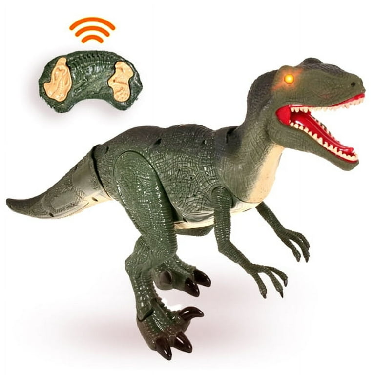 Fun Remote Control Walking Dinosaur with Lights and Sounds