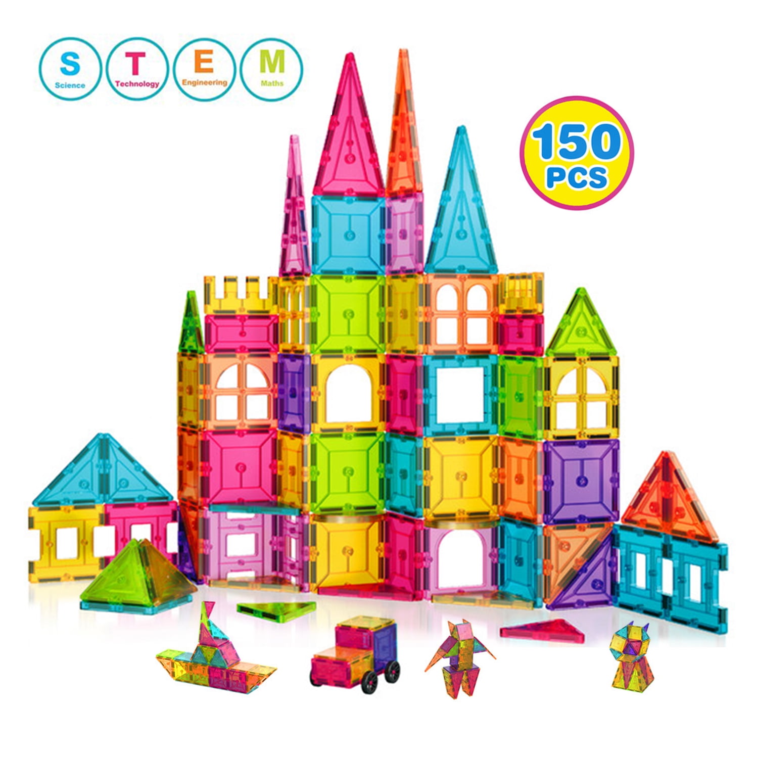 Contixo ST1 Kids Toys Tiles 150 PCs 3D Building Blocks