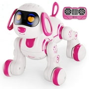 Contixo Smart Puppy, Kids & Toddlers Ages 3-8, Interactive Learning Robot Dog Toy, Remote Control, Lights & Sounds, Blue