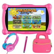 Contixo V10 7" Kids Tablet Bundle 32GB, Including Headphones, Case & Stylus - Pink