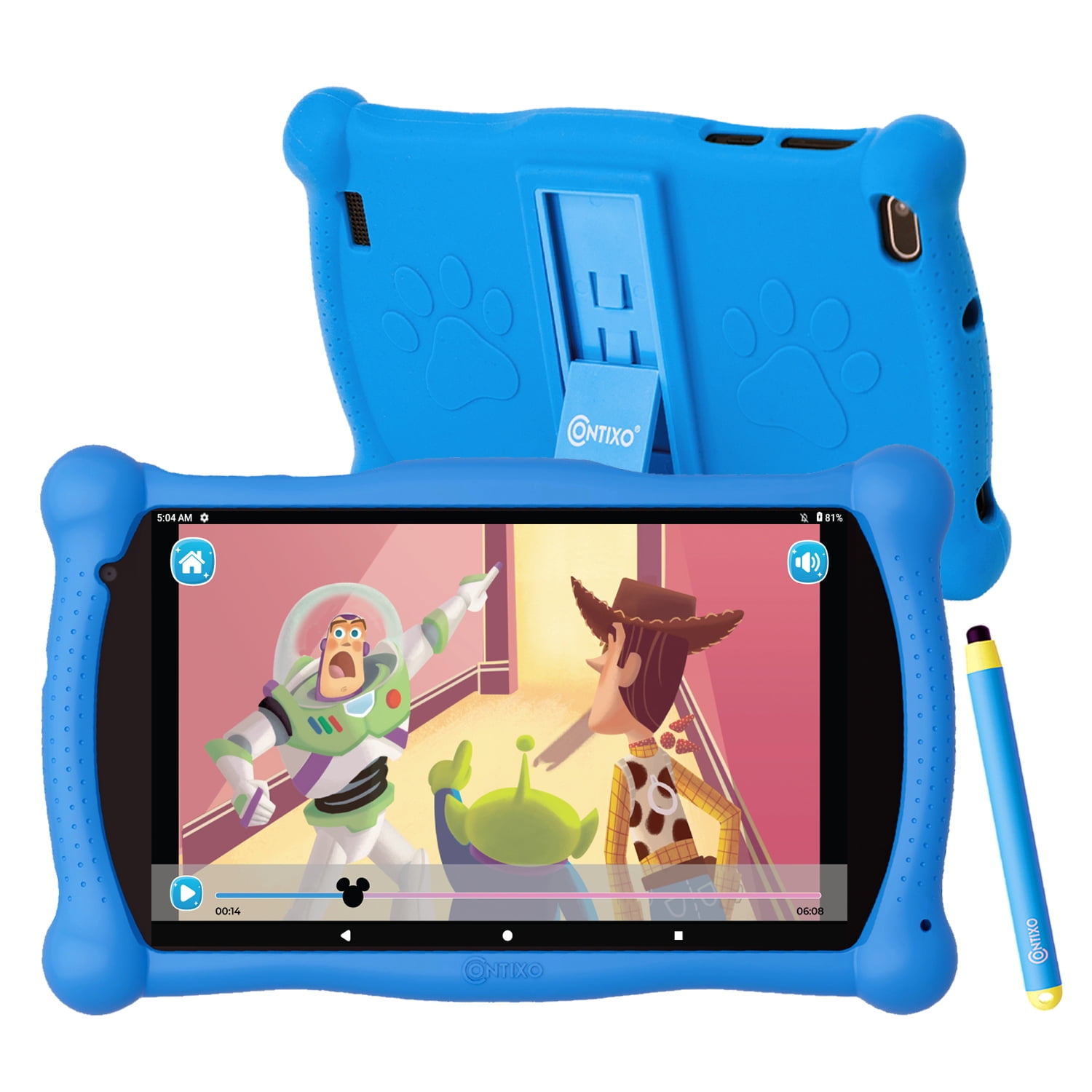 Contixo V10 Kids Learning Tablet 32GB, 7" IPS HD Screen, WiFi, KidProof Case with Kickstand and