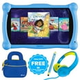 thumbnail image 1 of Contixo  7" Kids Tablet Bundle with Disney eBooks, Tablet for Kids with Headphones, Stylus, Protective Case, Android 11, Parental Controls, 32GB, Blue, 1 of 6