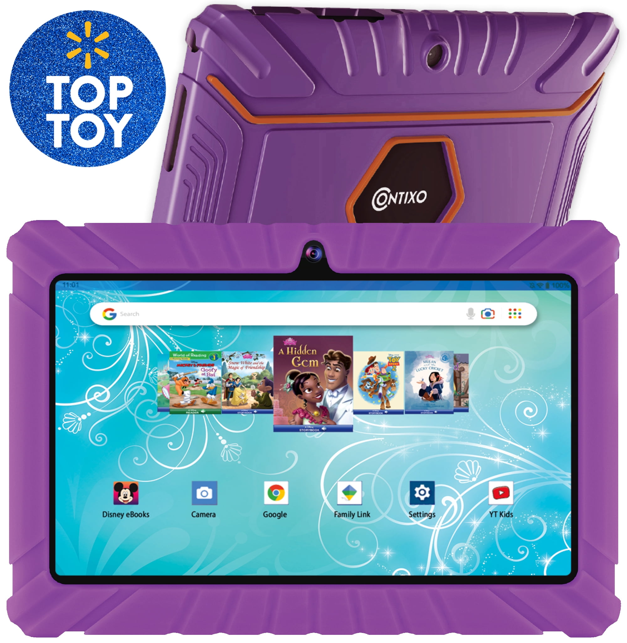 Contixo V82 Kids Tablet 32GB, 7" HD Display, Ages 37, Includes 50