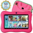 Contixo V93 7" Kids Tablet and Tablet Bag Bundle, 32GB Storage, 50