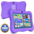 thumbnail image 1 of Contixo V9 7-Inch Kids' Educational Tablet (Android 13, 32GB) with Parental Controls, WiFi, Bluetooth, and Protective Case - Purple, 1 of 9