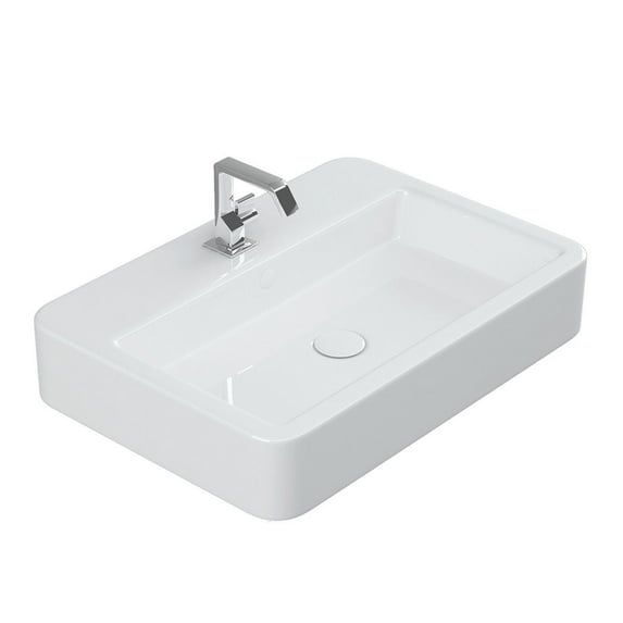 Contour 61060 Bathroom Sink in Gloss White