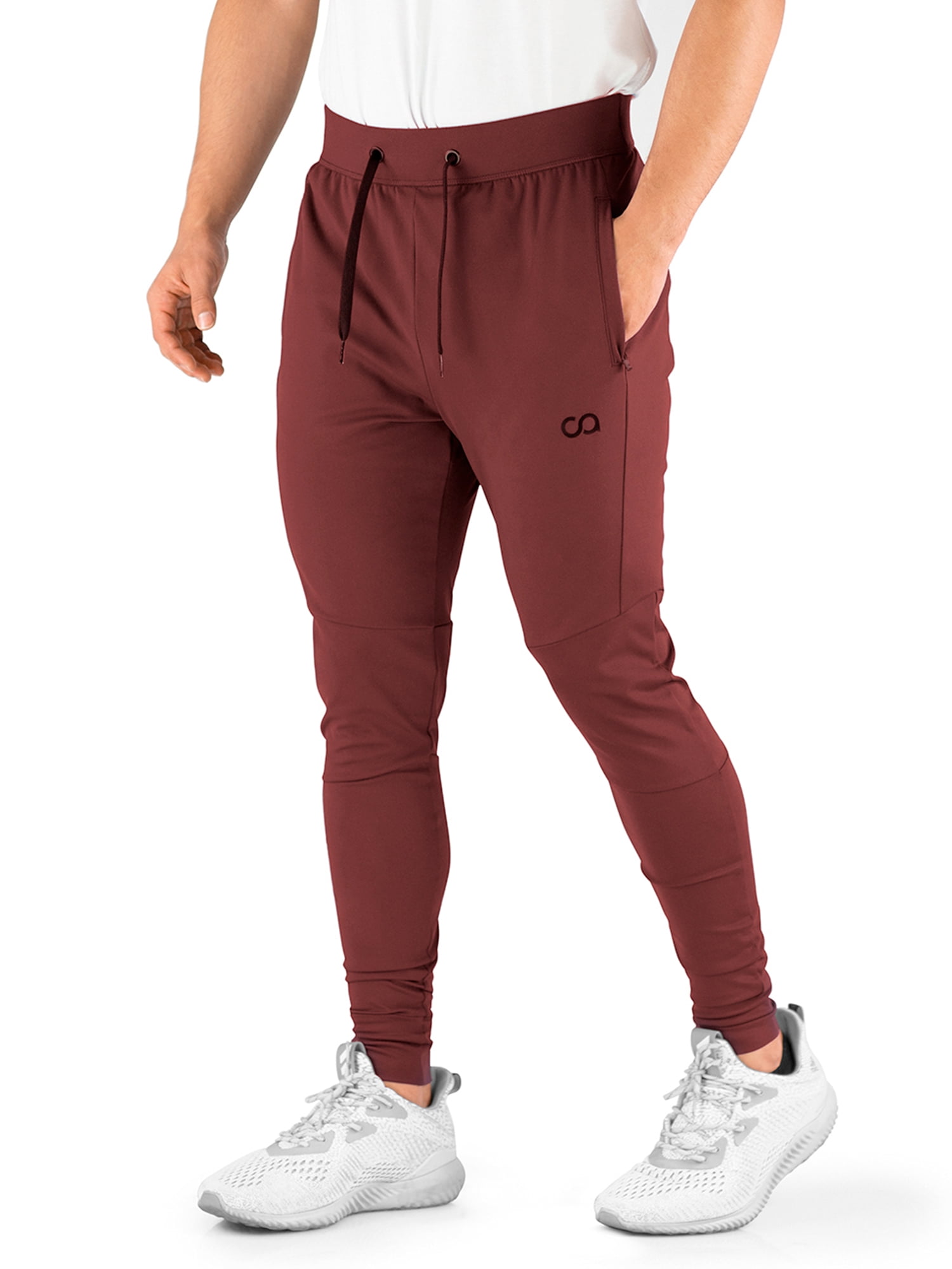 Contour Athletics Men's Joggers HydraFit Premium Sweatpants with Zipper