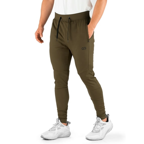 Contour Athletics Men's Joggers HydraFit Premium Sweatpants with Zipper Pockets