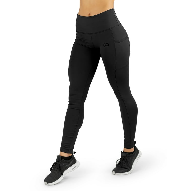 Reebok Women's Everyday High-Waisted Active Leggings with Pockets, 28  Inseam 
