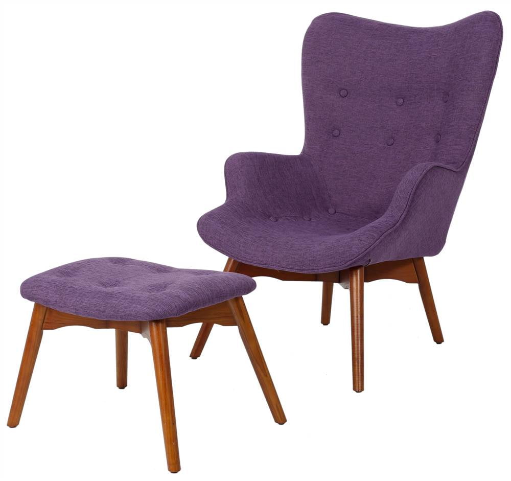 Christopher Knight Home Hariata MidCentury Modern Wingback Fabric