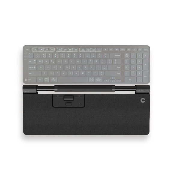Contour Design RollerMouse Pro Vegan Leather Regular Wrist Rest, Wireless, Black
