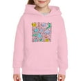 thumbnail image 1 of Contour Draw Birds Doodle Hoodie Juniors -Image by Shutterstock,  Medium, 1 of 4