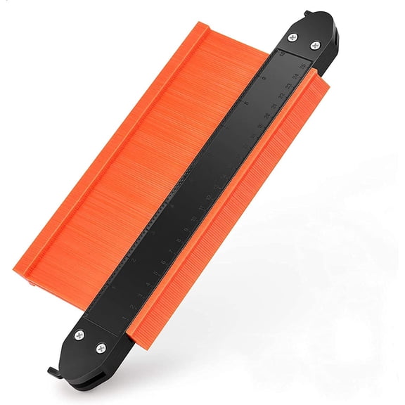 Contour Gauge Large with Lock, 270mm Contour Duplication Gauge Double Lock Contour Gauge Duplicator Profile Gauge Contour Gauge Wood Marking Tool for Pipes Tiles