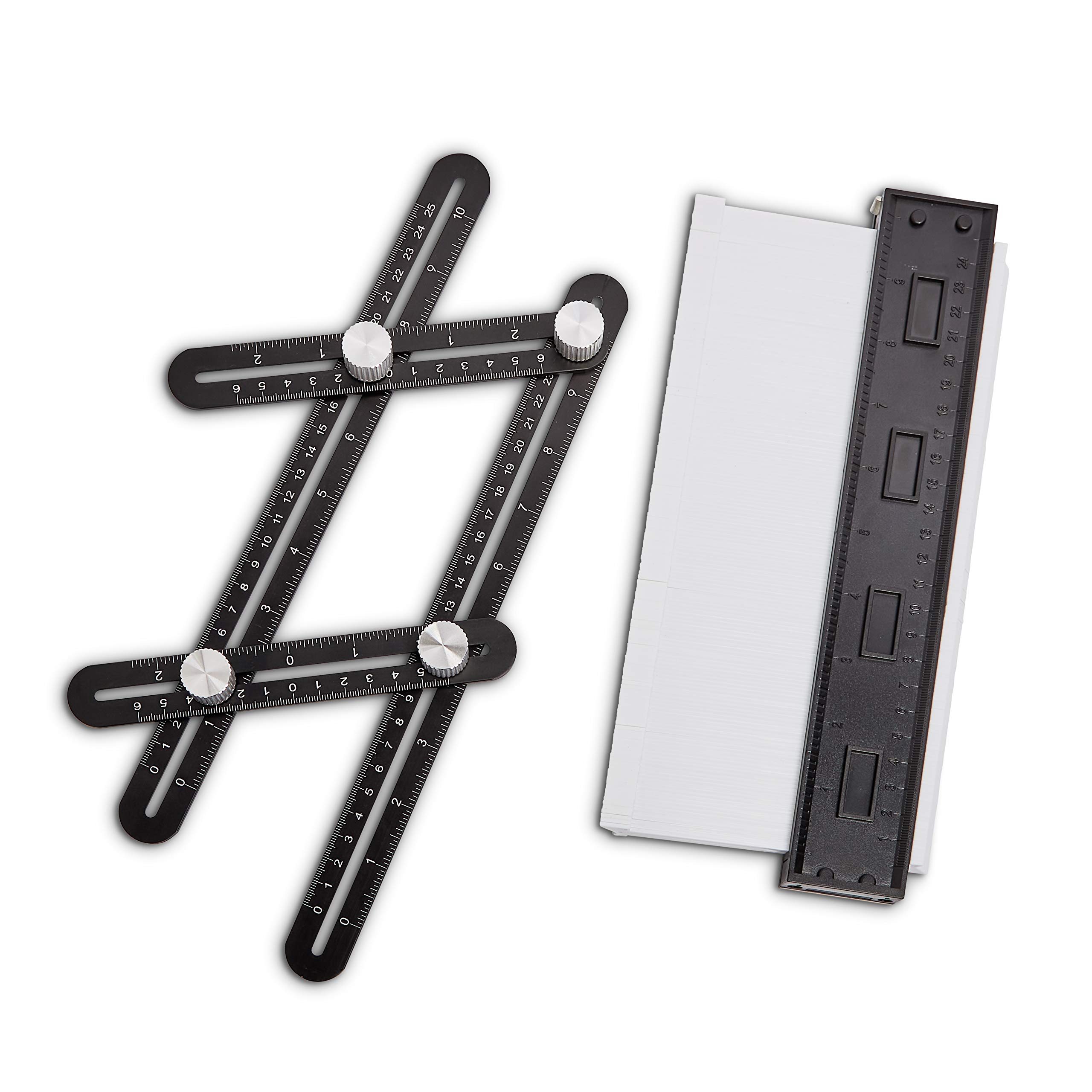 Contour Gauge Profile with Lock - Angle Measurement Ruler and Shape ...