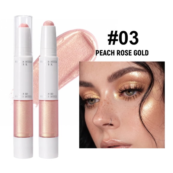 Contour Highlighter Stick, Dual-Ended Eyebrow Highlighters, Highlighters Assorted Colors, Sculpting Stick for Face Body Contouring Makeup, Waterproof, Long-Lasting