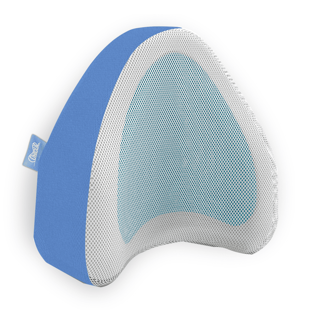 Cool Blue Gel Memory Foam Wedge Pillow with Removable Cover