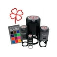 thumbnail image 1 of Contour Line Shamrock Four Leaf Clover Self-Inking Rubber Stamp Ink Stamper for Stamping Crafting Planners - 1/2 Inch Mini - Dry Pad (No Ink), 1 of 5