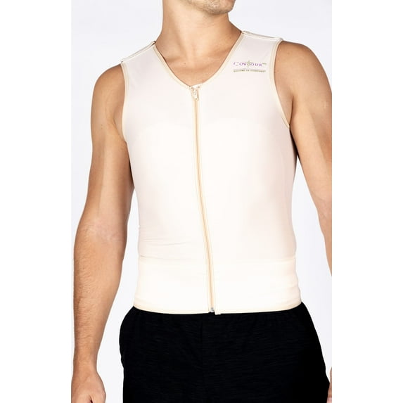 Contour Male Compression Vest - Style 11 - color: black | size: 3XL