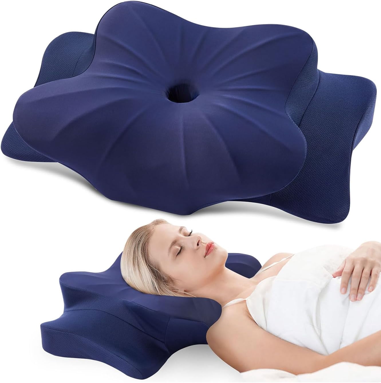 Contour Memory Foam Cervical Pillow for Neck Support