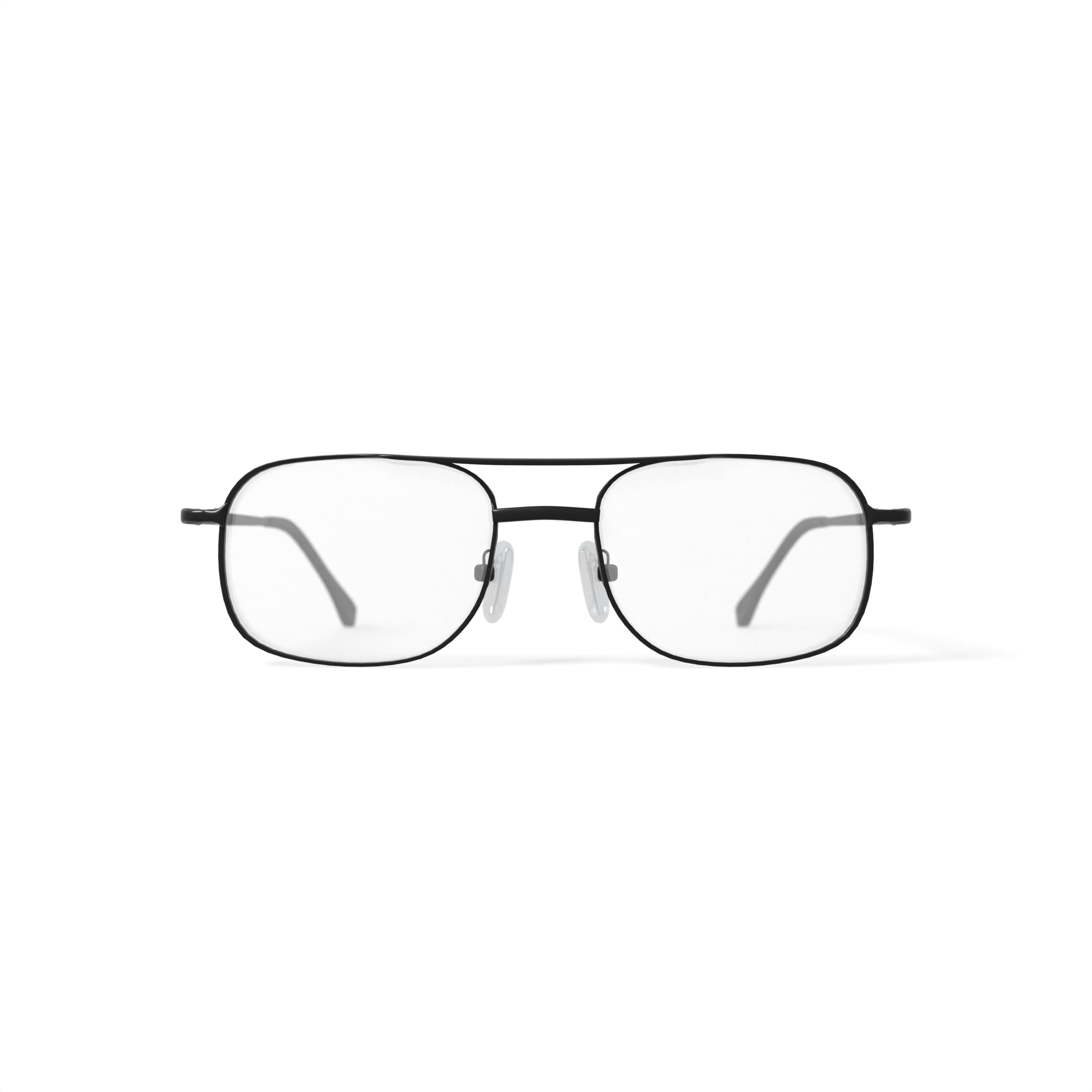 Walmart Men's FM4025 Square Prescription Eyeglasses with Case