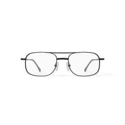 Walmart Mens FM4025 Square Prescription Eyeglasses with Case, Black