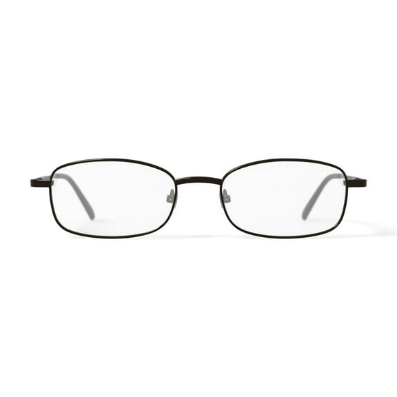Walmart Men's FM4035C Rectangular Prescription Eyeglasses with Case, Gray